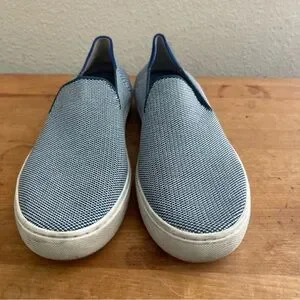 Rothy\'s The Original Slip On Sneakers Loafers Shoes Womens Size 8.5 Coast Blue Rothy main image 3